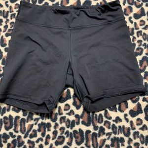 Black athletic shorts.
